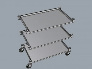 generic cart transport big 01 3D Model