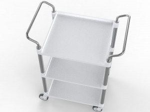 generic cart transport small 01 3D Model
