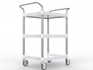 generic cart transport small 01 3D Model