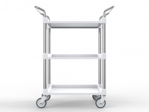 generic cart transport small 01 3D Model