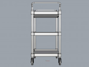 generic cart transport small 01 3D Model
