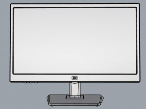 generic monitor 19 5 inches Model 3D