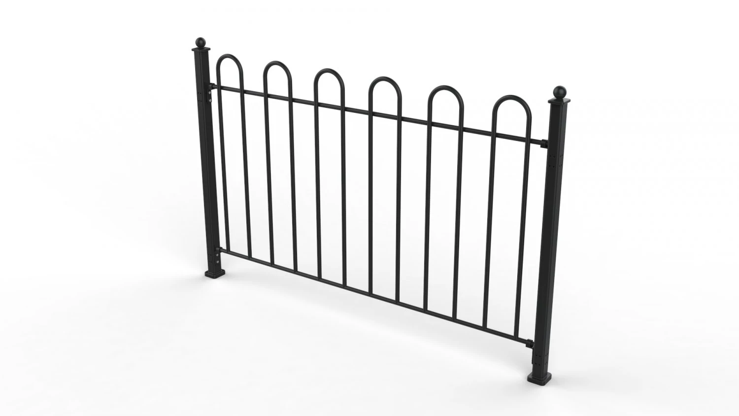 fence metal 01 3D Model .c4d .max .obj .3ds .fbx .stl .blend 