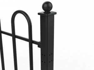 fence metal 01 Modèle 3D