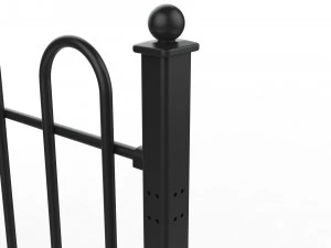 fence metal 01 3D Model