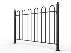 fence metal 01 Modèle 3D