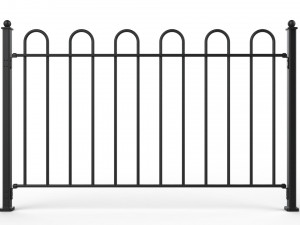 fence metal 01 Modèle 3D