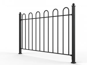 fence metal 01 3D Model