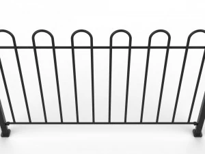 fence metal 01 3D Model