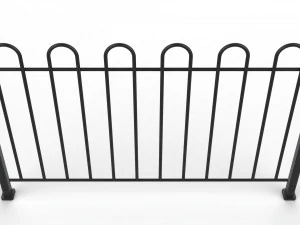 fence metal 01 3D Model