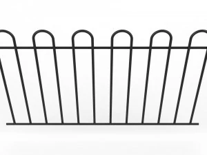 fence metal 01 3D Model