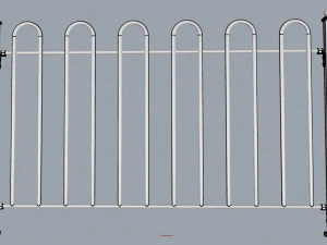 fence metal 01 3D Model