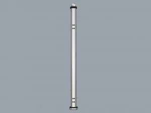 fence metal 01 3D Model