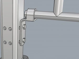 fence metal 01 3D Model