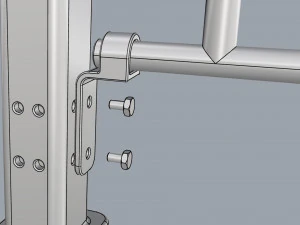 fence metal 01 3D Model