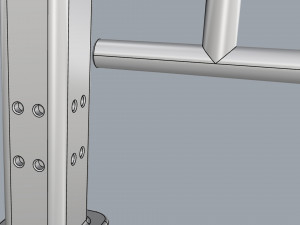 fence metal 01 Modèle 3D