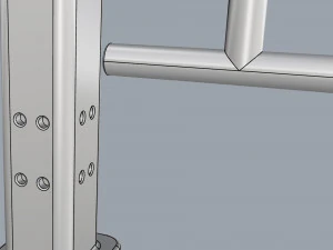 fence metal 01 3D Model