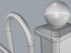 fence metal 01 Modèle 3D