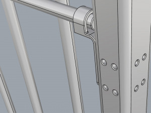 fence metal 01 Modèle 3D