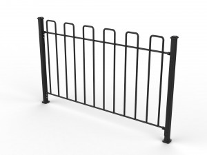 fence metal 02 3D Model