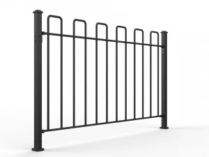 fence metal 02 3D Model