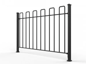 fence metal 02 3D Model