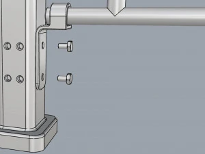 fence metal 02 3D Model