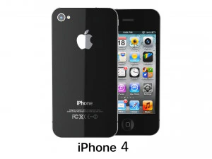 एप्पल आईफोन 4 ब्लैक 3D मॉडल
