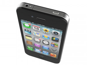 apple iphone 4 black 3D मॉडल