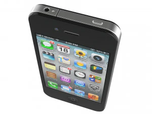 apple iphone 4 black 3D Model