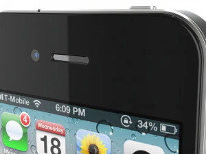 apple iphone 4 black 3D Model