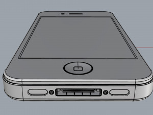 apple iphone 4 black 3D मॉडल