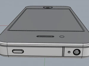 apple iphone 4 black 3D Model