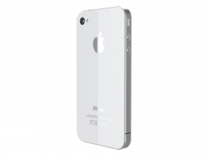 apple iphone 4 white 3D Модель