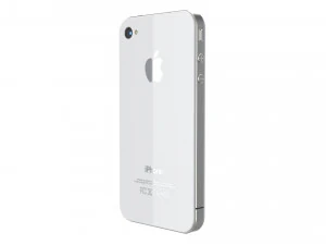 elma iphone 4 beyaz 3D Model