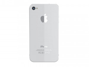 apple iphone 4 white 3D Модель