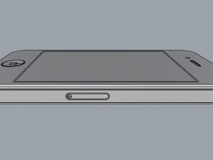 apple iphone 4 white 3D Модель