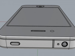 apple iphone 4 white 3D Модель