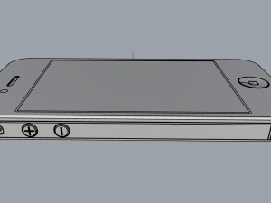 apple iphone 4 white 3D Модель