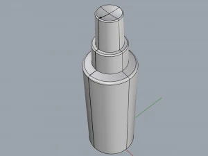 cosmetic container 01 medium size 3D Model