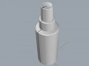 cosmetic container 01 medium size 3D Model