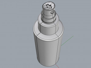 cosmetic container 01 medium size 3D Модель