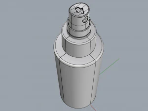 cosmetic container 01 medium size 3D Model