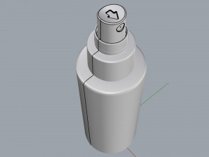 cosmetic container 01 medium size 3D Модель