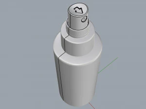 cosmetic container 01 medium size 3D Model