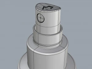cosmetic container 01 medium size 3D Model