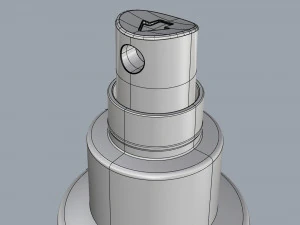 cosmetic container 01 medium size 3D Model