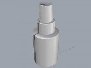 cosmetic container 01 small size 3D Model