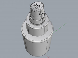 cosmetic container 01 small size Modelo 3D