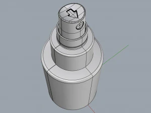 cosmetic container 01 small size 3D Model